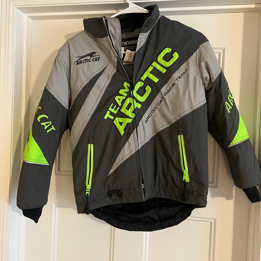 Arctic Cat Kids Snowmobile Jacket - Warm, thick, reflective!